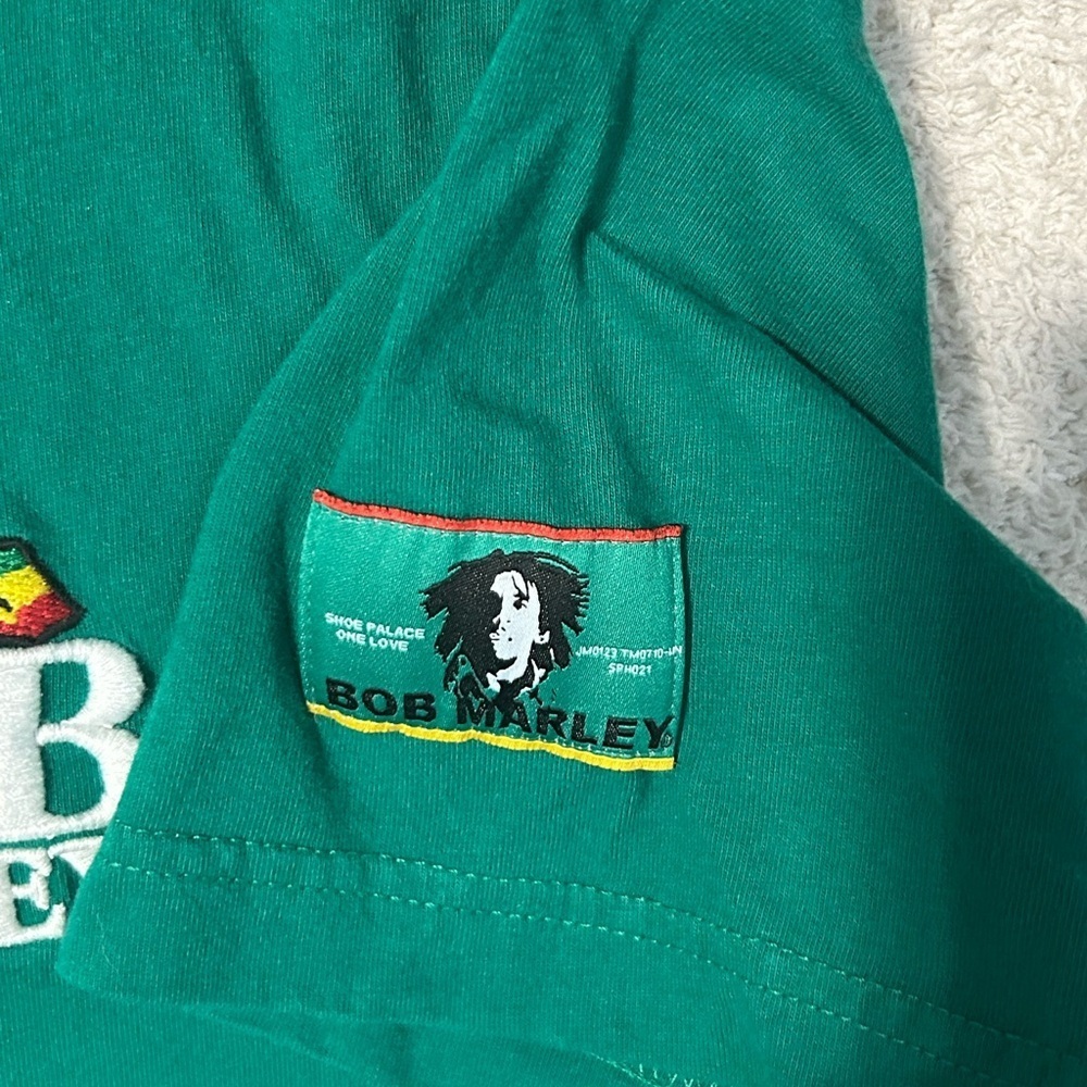 Bob Marley Shirt Green SP Shoe Palace Men’s Large Music Casual Band - Picture 3 of 7